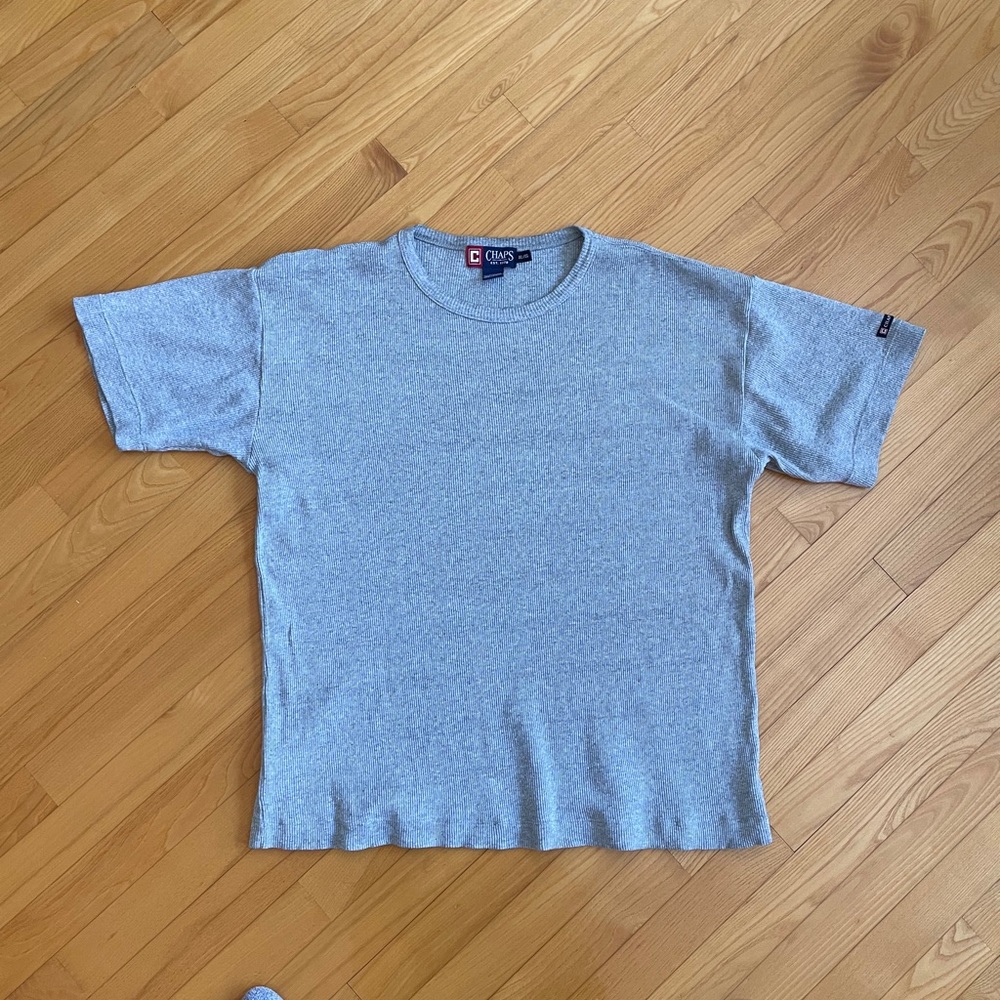 Vtg Chaps Ralph Lauren Ribbed Tee